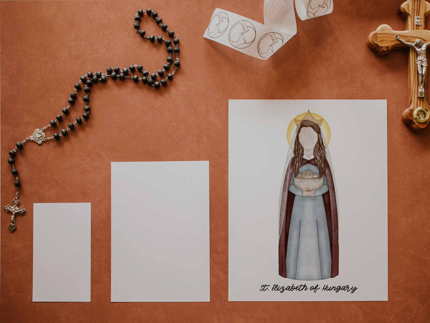 Saint Elizabeth of Hungary | Saint Card | Saint Print | Catholic Gift