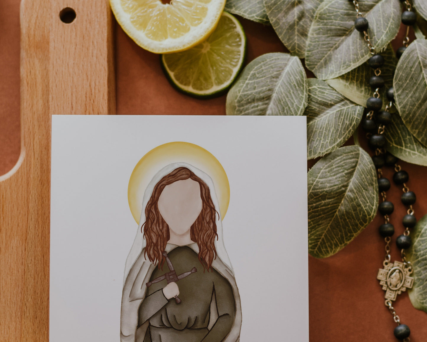 Saint Brigid of Kildare | Saint Card | Saint Print | Catholic Gift