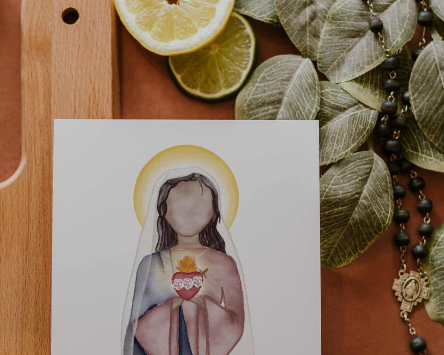 Immaculate Heart of Mary | Saint Card | Saint Print | Catholic Gift