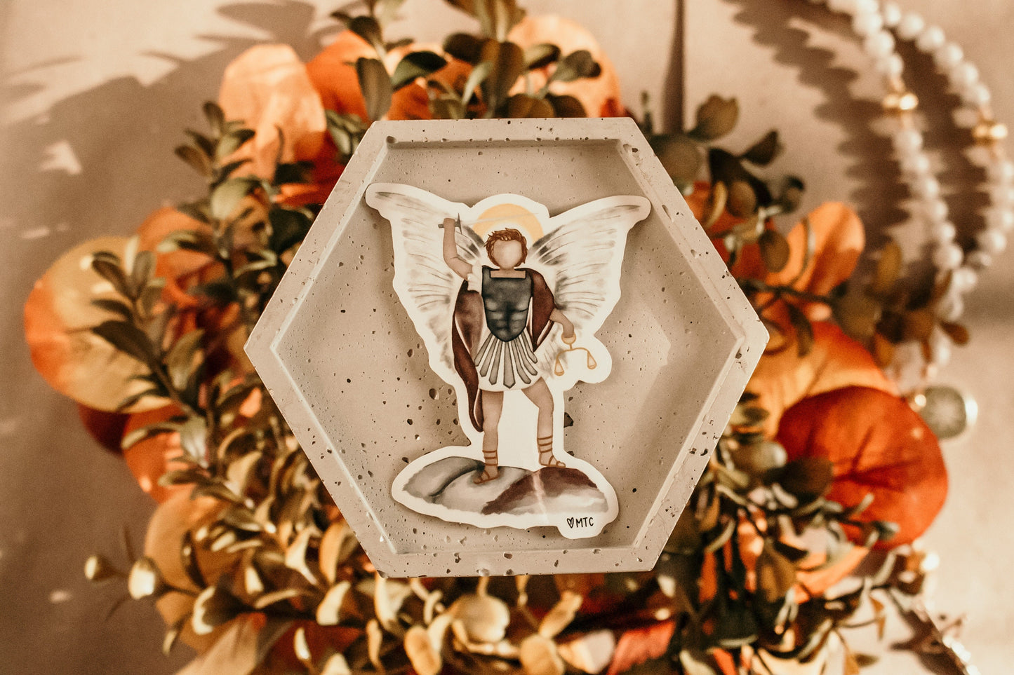 Saint Michael Sticker // Saint Sticker // Saint Decal // Catholic Sticker // Catholic Gift