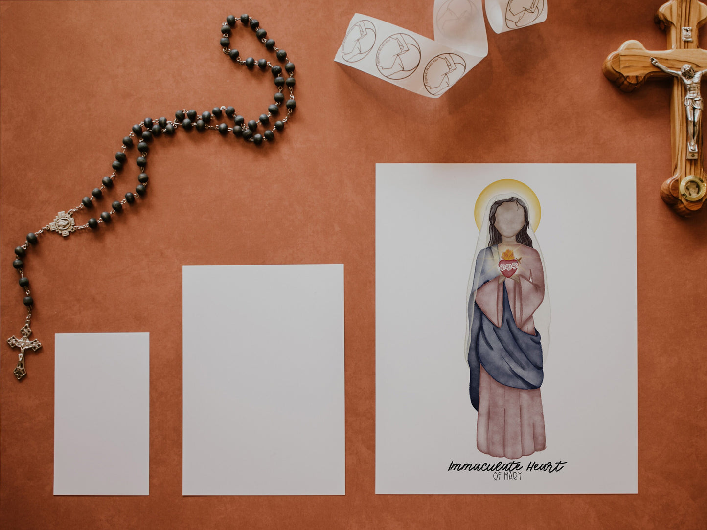 Immaculate Heart of Mary | Saint Card | Saint Print | Catholic Gift