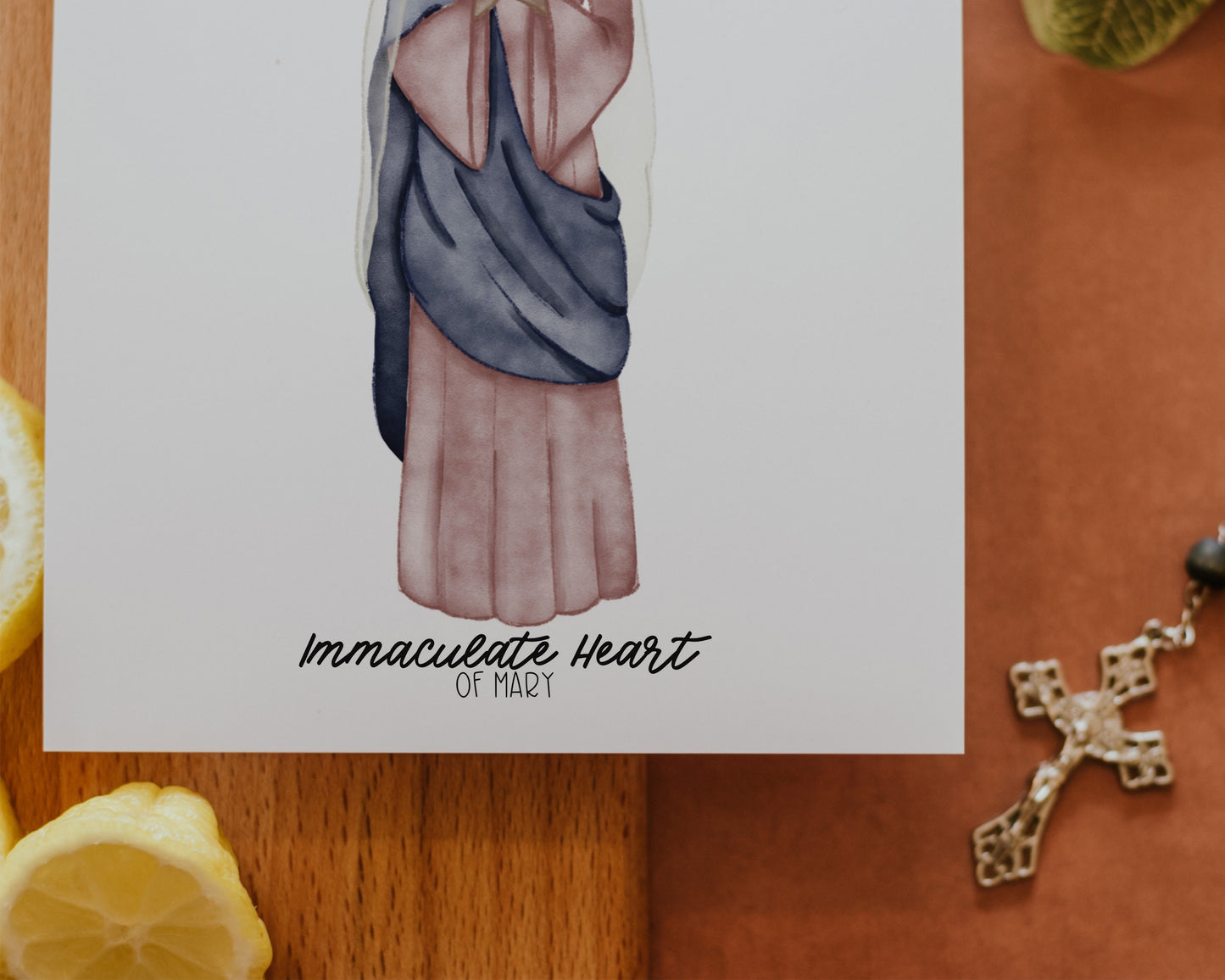 Immaculate Heart of Mary | Saint Card | Saint Print | Catholic Gift