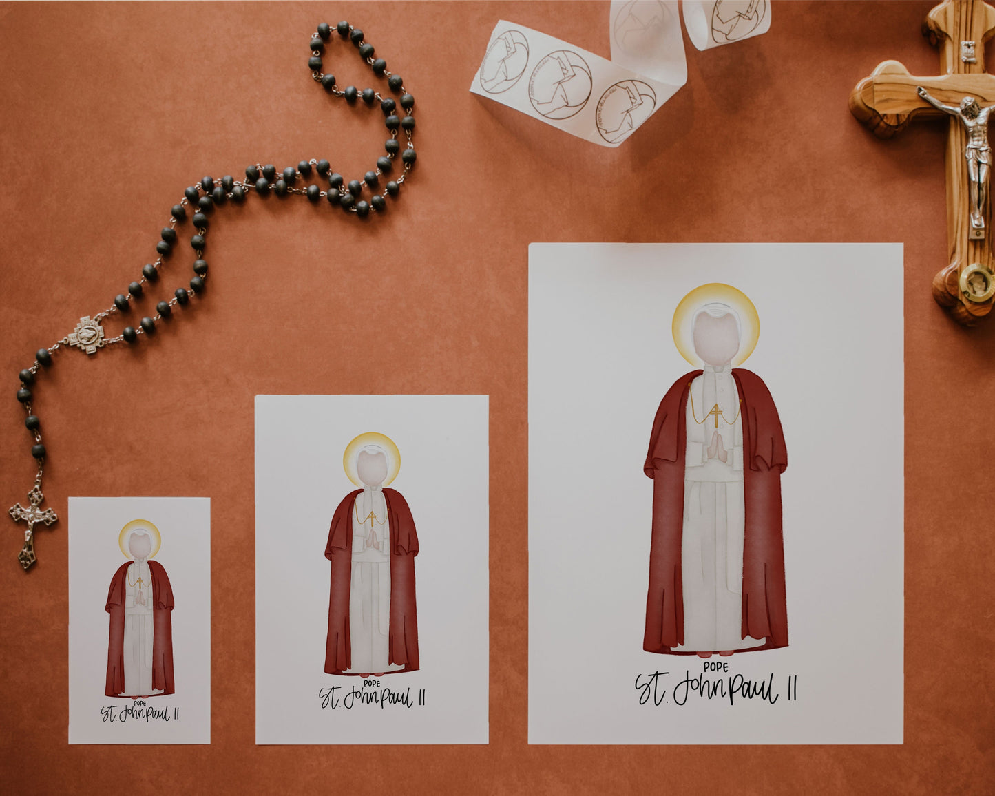 Saint John Paul II | Saint Card | Saint Print | Catholic Gift