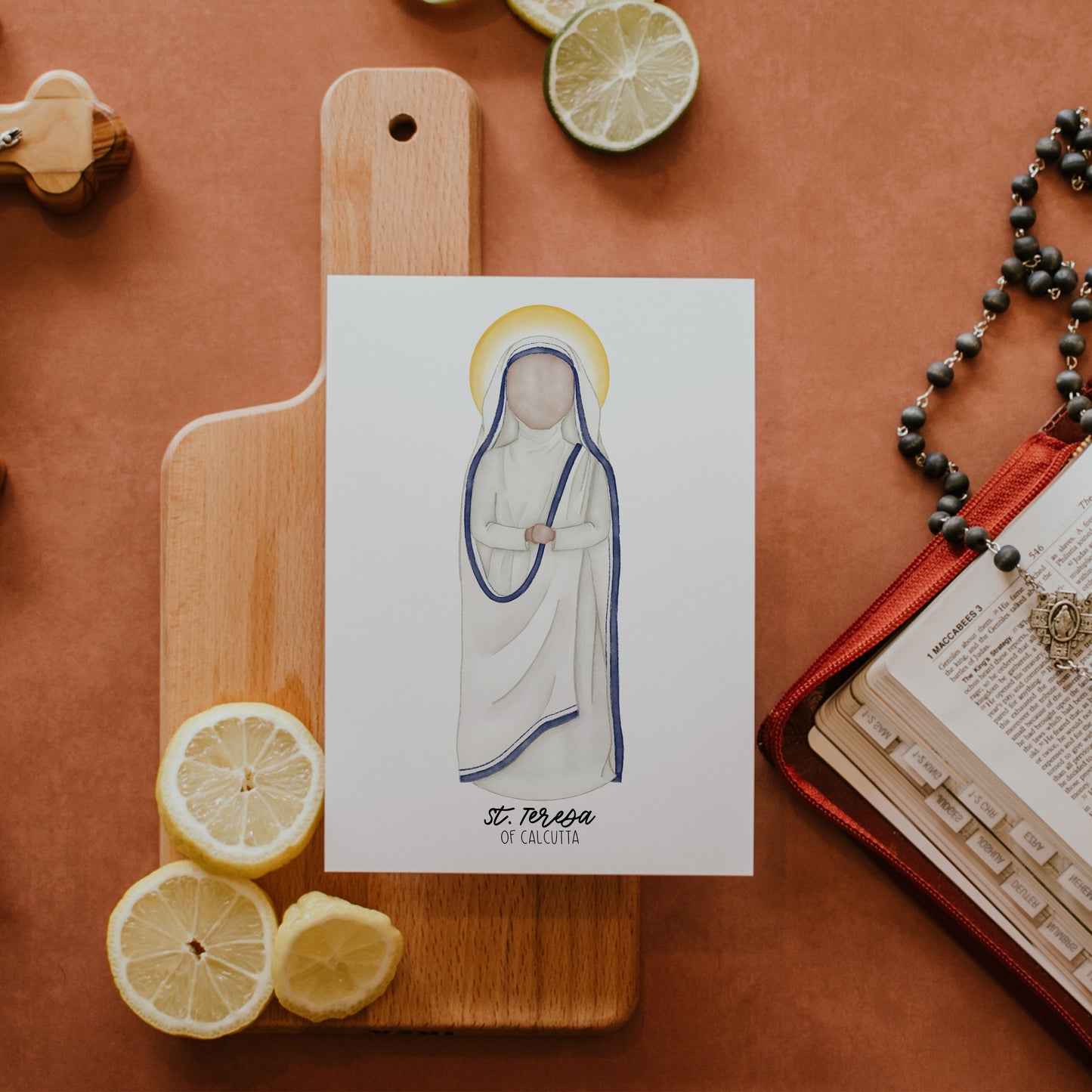 Saint Teresa of Calcutta | Mother Teresa | Saint Card | Saint Print | Catholic Gift