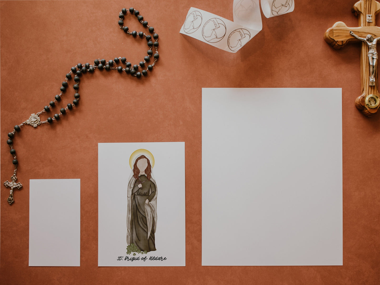 Saint Brigid of Kildare | Saint Card | Saint Print | Catholic Gift