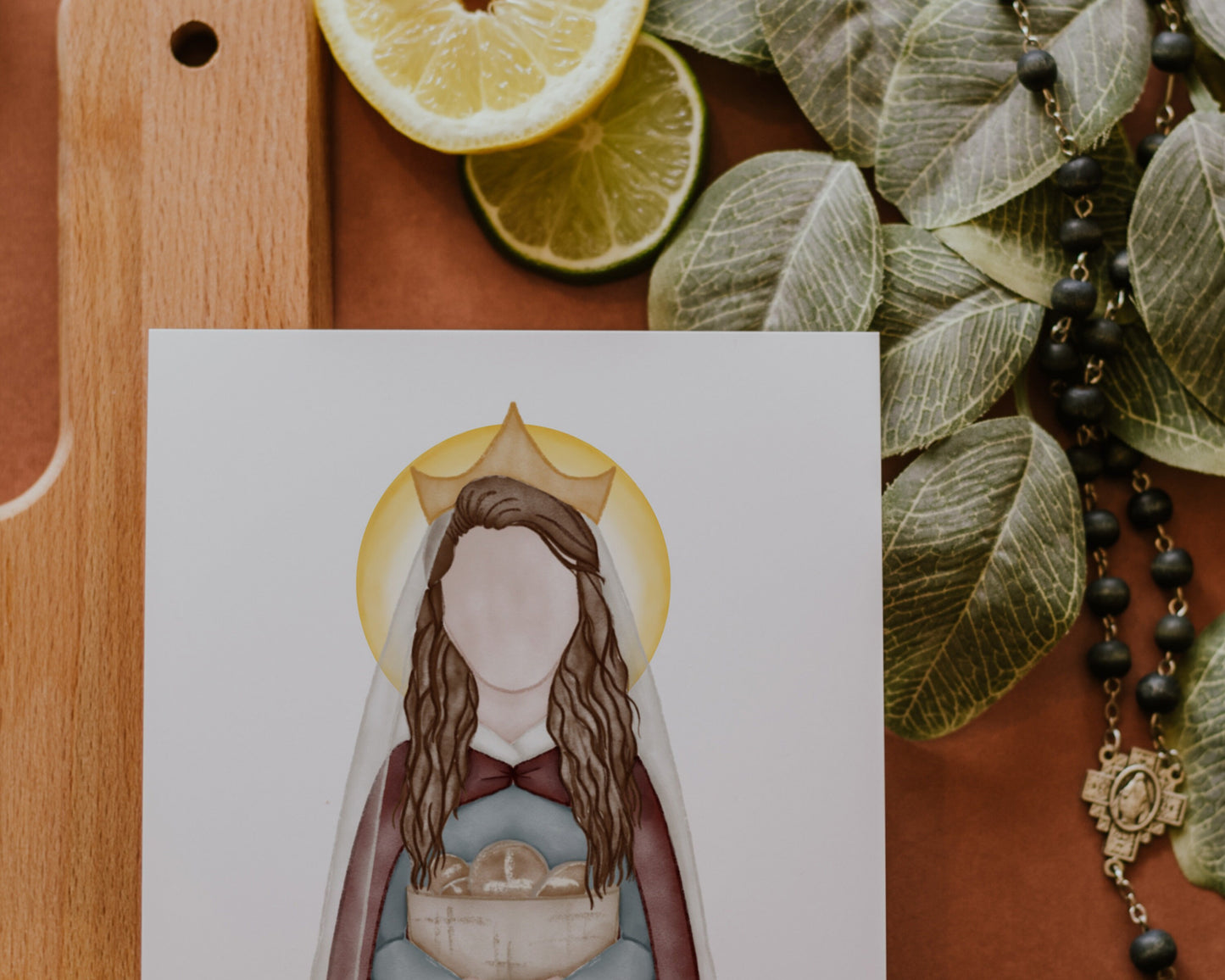 Saint Elizabeth of Hungary | Saint Card | Saint Print | Catholic Gift