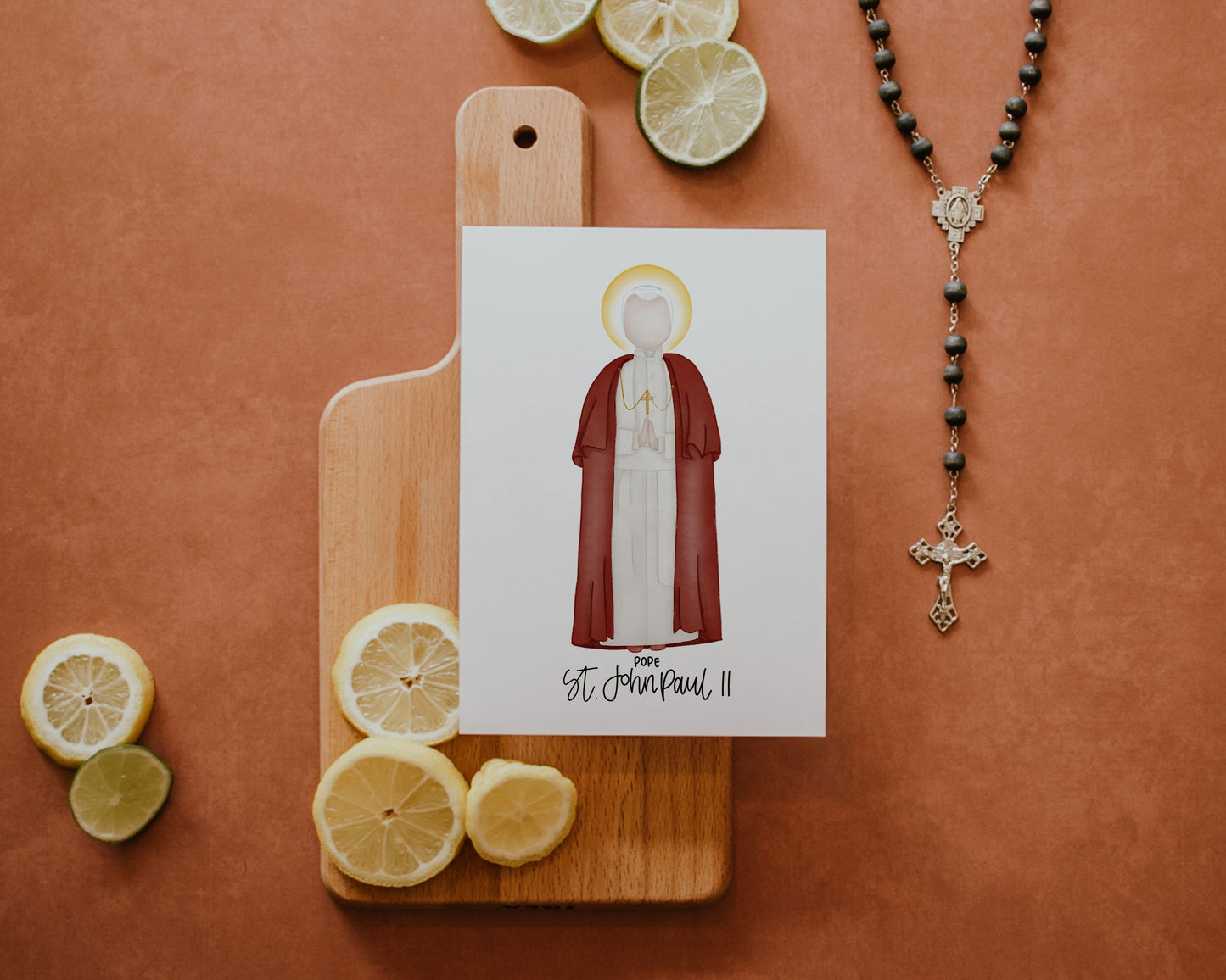 Saint John Paul II | Saint Card | Saint Print | Catholic Gift