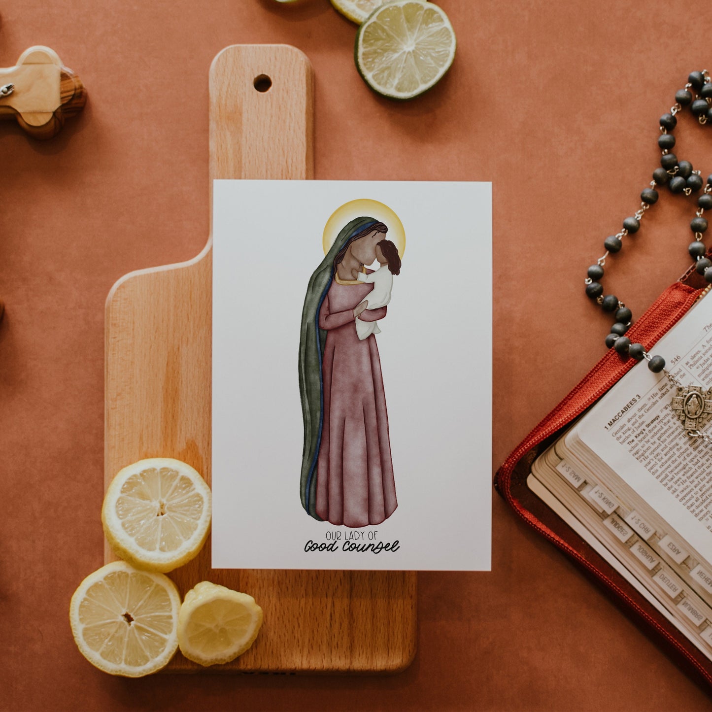 Our Lady of Good Counsel | Saint Card | Saint Print | Catholic Gift