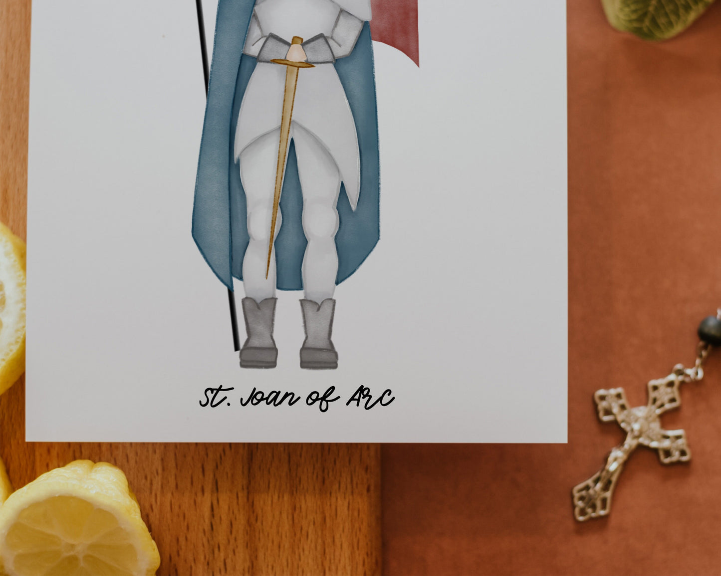 Saint Joan of Arc | Saint Card | Saint Print | Catholic Gift