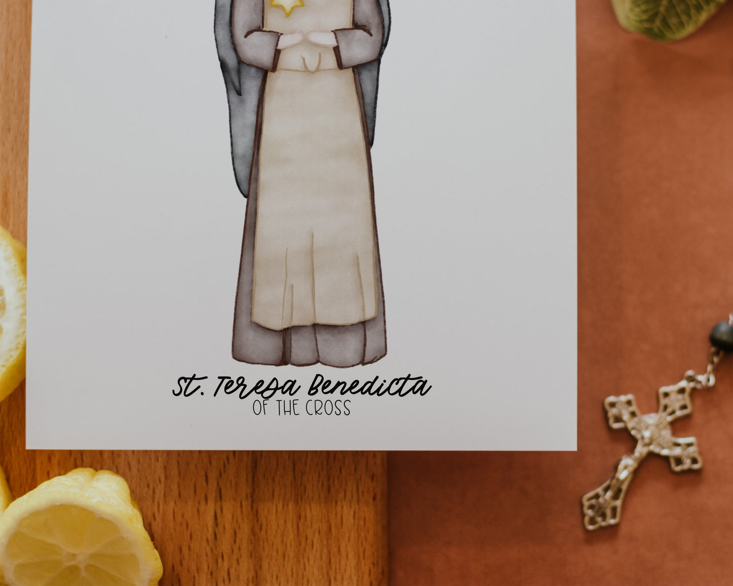 Saint Teresa Benedicta of the Cross | Saint Print | Saint Card | Catholic Gift