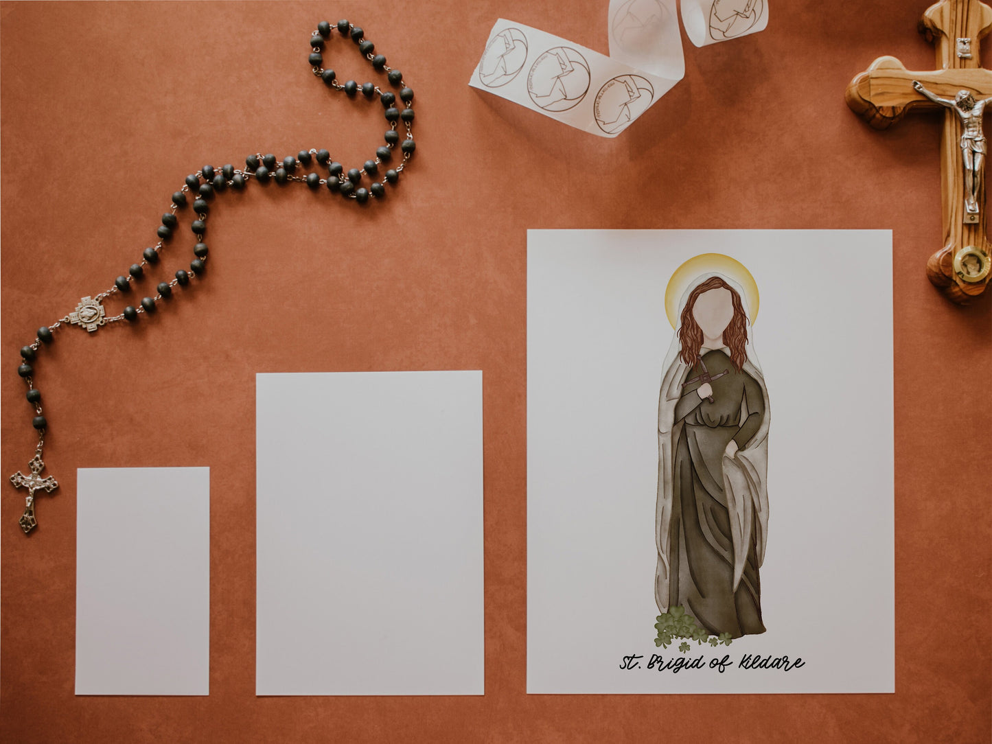 Saint Brigid of Kildare | Saint Card | Saint Print | Catholic Gift