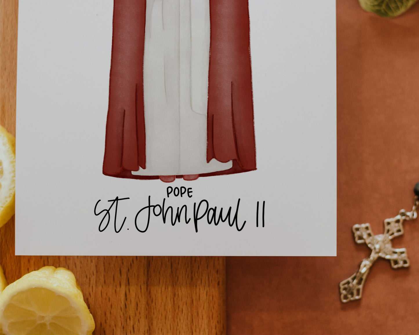 Saint John Paul II | Saint Card | Saint Print | Catholic Gift