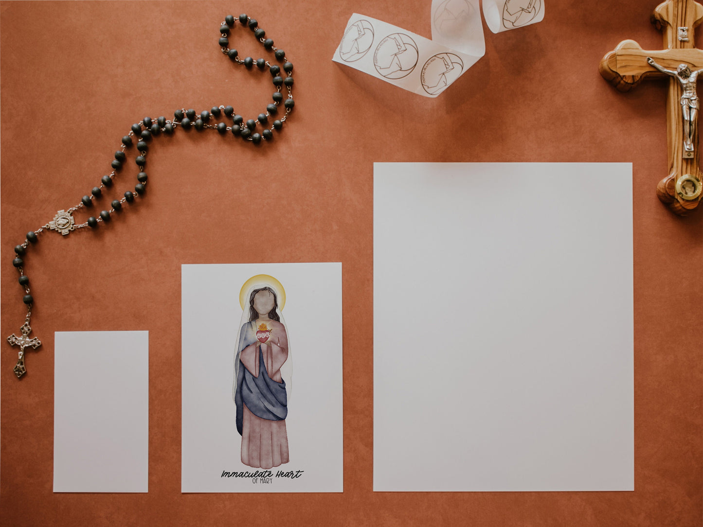 Immaculate Heart of Mary | Saint Card | Saint Print | Catholic Gift