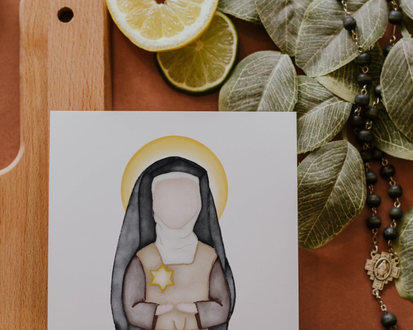 Saint Teresa Benedicta of the Cross | Saint Print | Saint Card | Catholic Gift